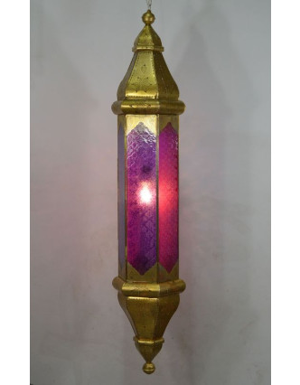 Arabská lampa, multibarevná, mosaz, ruční práce, cca 138x28cm