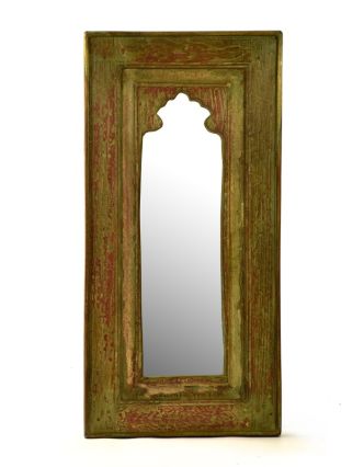 Zrcadlo v rámu z recyklovaného teakového dřeva, 36x74x4cm