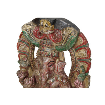 Ganéš, dřevěná socha, 47cm