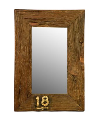 Zrcadlo ze starého dřeva, 51x74x5cm