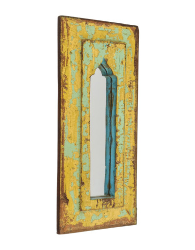 Zrcadlo v rámu z teakového dřeva, 19x3x43cm