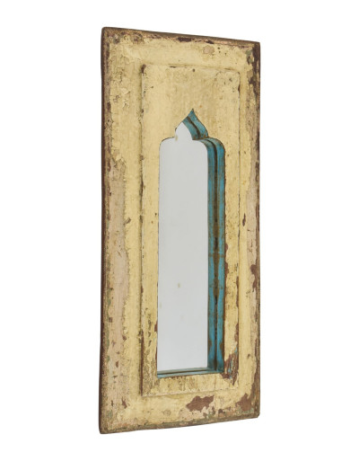 Zrcadlo v rámu z teakového dřeva, 20x3x44cm