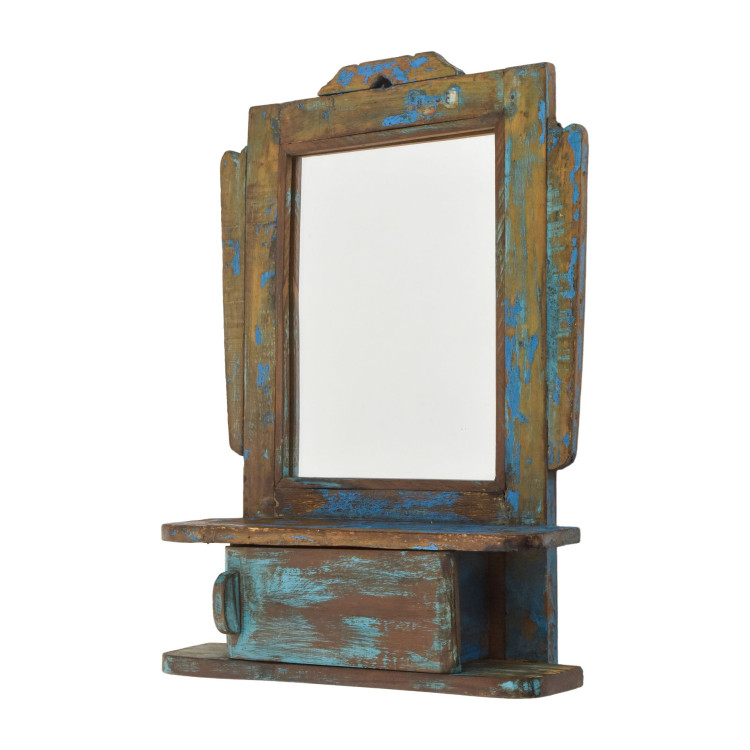Staré zrcadlo s poličkou, 28x8x39cm