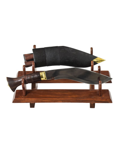Khukri nůž, "Nepal Police", 9", dřevěná rukojeť, nůž 36cm, čepel 23cm