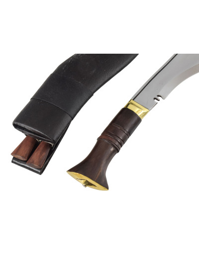 Khukri nůž, "Nepal Police", 9", dřevěná rukojeť, nůž 36cm, čepel 23cm