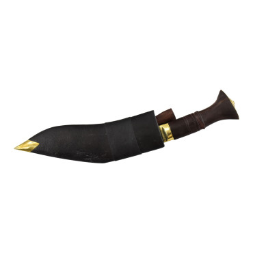 Khukri nůž, "Nepal Police", 9", dřevěná rukojeť, nůž 36cm, čepel 23cm