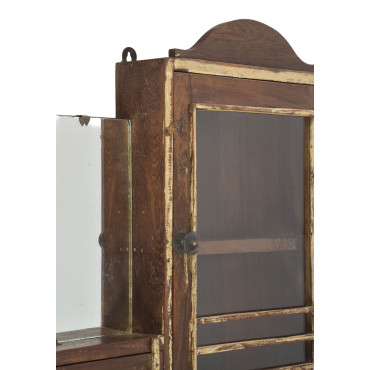 Staré zrcadlo s poličkou, 57x16x45cm