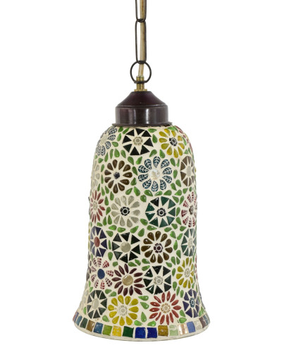 Skleněná mozaiková lampa, 15x30cm