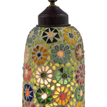 Skleněná mozaiková lampa, 15x30cm