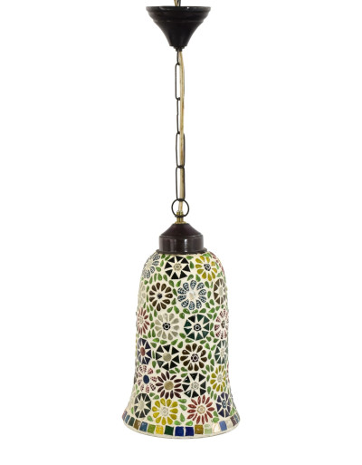 Skleněná mozaiková lampa, 15x30cm