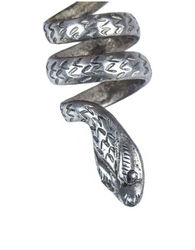 Stříbrné náušnice ve tvaru hada 40mm, AG 925/1000, 5g, Nepál