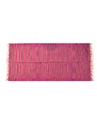 Pruhovaný šál, růžovo-béžová, 100x200cm