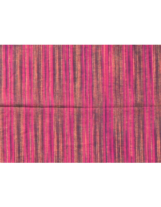 Pruhovaný šál, růžovo-béžová, 100x200cm