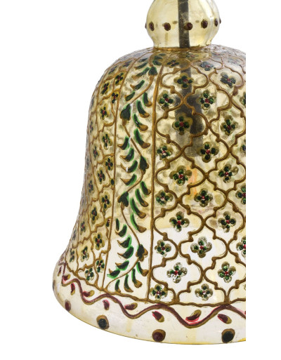 Skleněná lampa v orientálním stylu, ručně malovaná, 24x33cm