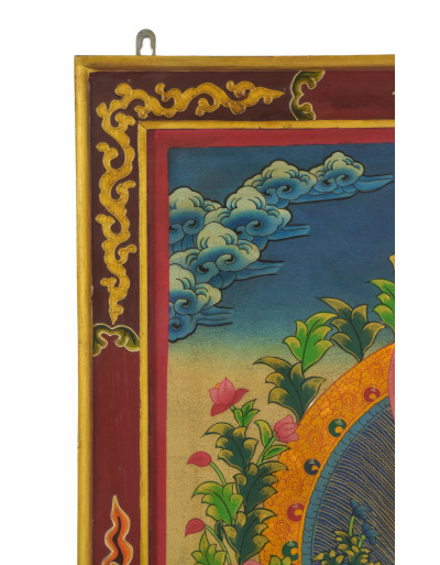 Zelená Tára, ručně malovaný obraz, 64x89cm