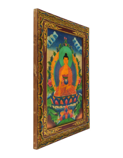 Buddha Šákjamuni, ručně malovaný obraz, 72x94cm