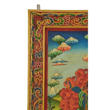 Mahákala, ručně malovaný obraz, 77x108cm