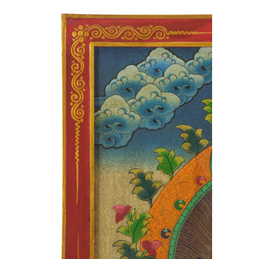 Uzdravující Buddha, ručně malovaný obraz, 61x83cm