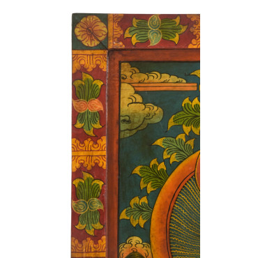 Bílá Tára, ručně malovaný obraz, 49x66cm