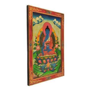 Uzdravující Buddha, ručně malovaný obraz, 45x57cm