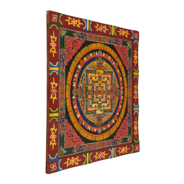 Kálačakra mandala, ručně malovaný obraz, 58x58cm