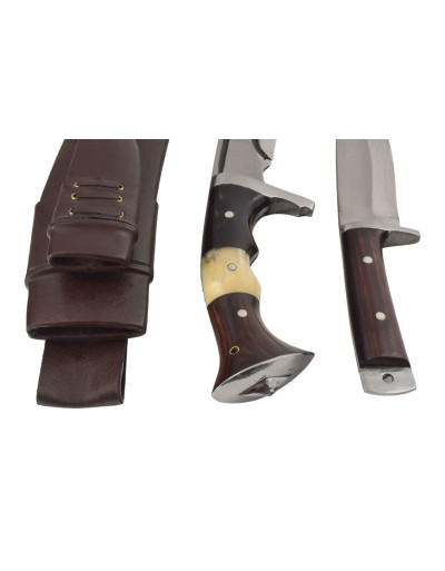 Khukri - Custom join handle with utility knife 13", nůž 49cm čepel 32cm