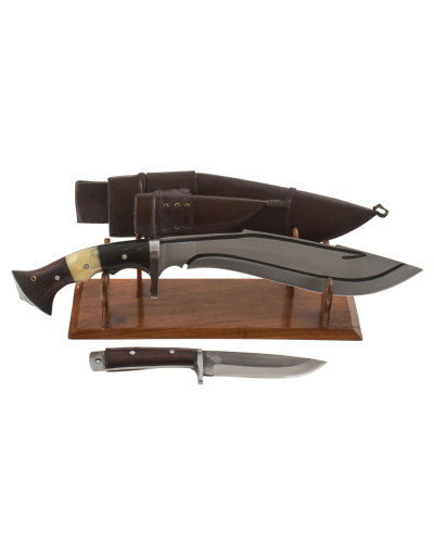 Khukri - Custom join handle with utility knife 13", nůž 49cm čepel 32cm