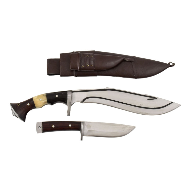 Khukri - Custom join handle with utility knife 13", nůž 49cm čepel 32cm