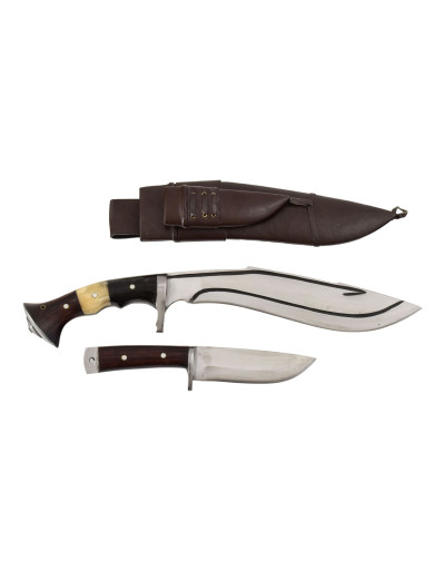 Khukri - Custom join handle with utility knife 13", nůž 49cm čepel 32cm