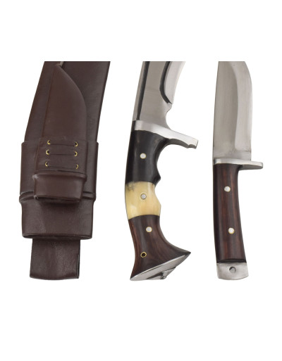 Khukri - Custom join handle with utility knife 13", nůž 49cm čepel 32cm