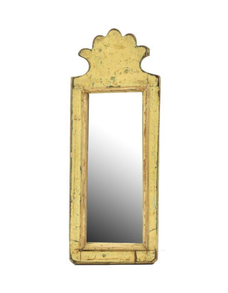 Zrcadlo v rámu z antik dřeva, 14x37x3cm