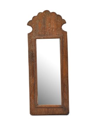Zrcadlo v rámu z antik dřeva, 15x38x3cm