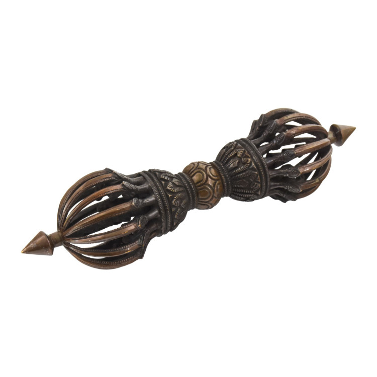 Dorje,meděné, 15 hrotů, 26cm