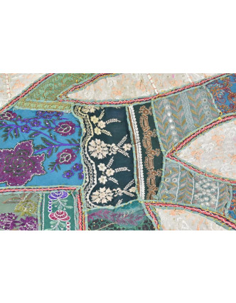 Patchworková tapiserie z Rajastanu, ruční práce, 100x150cm