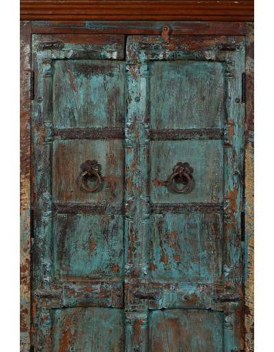 Skříň z mangového dřeva, staré teakové dveře, 78x45x147cm