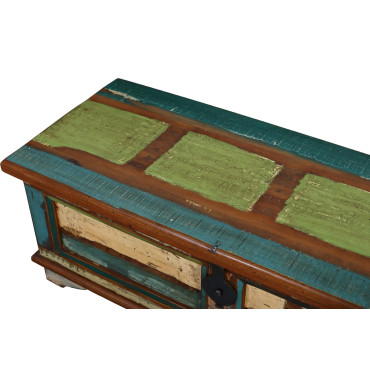 Truhla z recyklovaného dřeva, 120x45x45cm