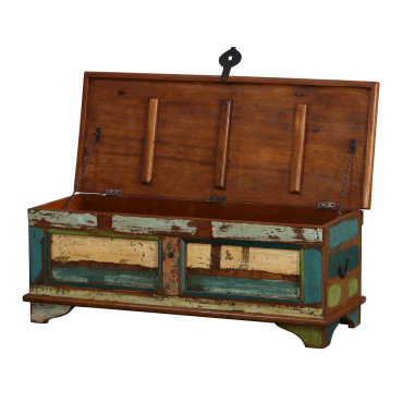 Truhla z recyklovaného dřeva, 120x45x45cm