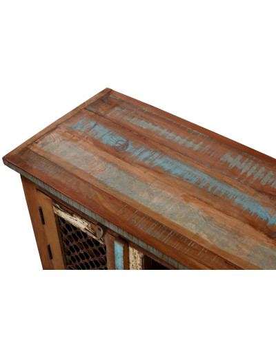 Komoda pod TV z recyklovaného dřeva, "GOA" styl,123x45x60cm, 137x40x55cm
