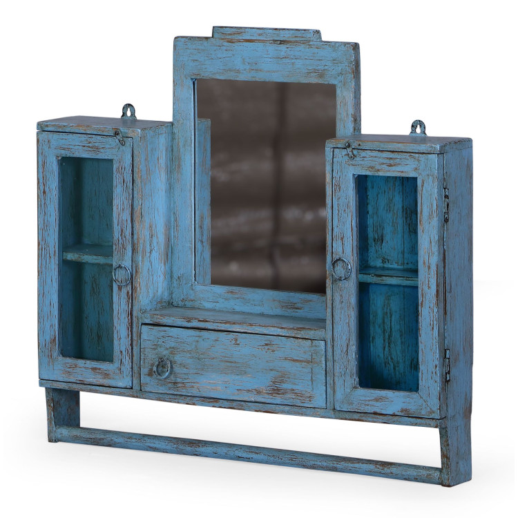 Koupelnová skříňka se zrcadlem, 61x10x56cm