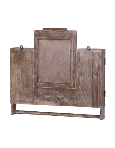 Koupelnová skříňka se zrcadlem, 61x10x56cm