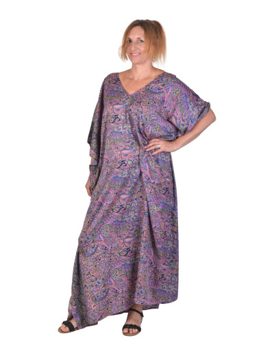 Dlouhý kaftan s krátkým rukávem