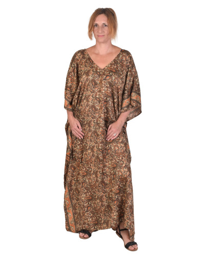 Dlouhý kaftan s krátkým rukávem