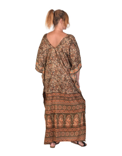 Dlouhý kaftan s krátkým rukávem