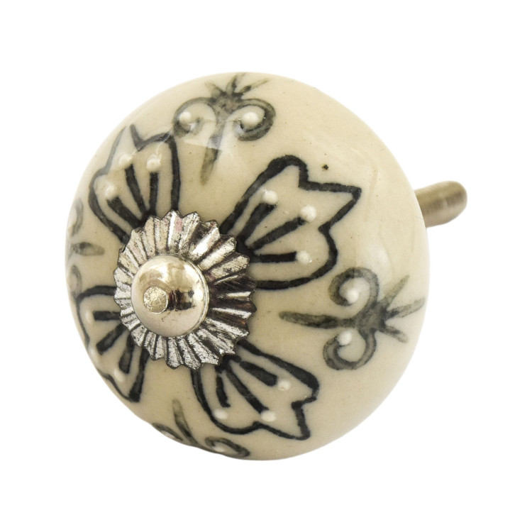 Malovaná porcelánová úchytka na šuplík