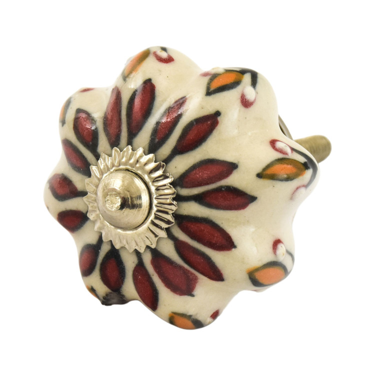 Malovaná porcelánová úchytka na šuplík