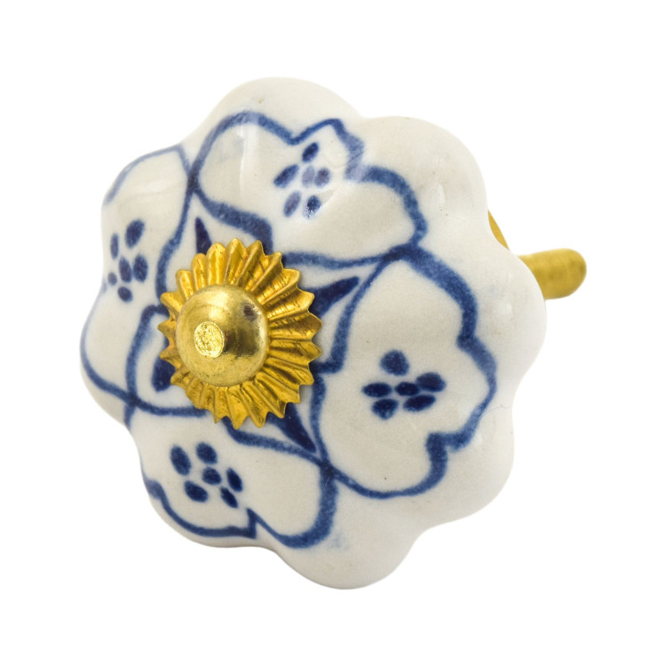 Malovaná porcelánová úchytka na šuplík