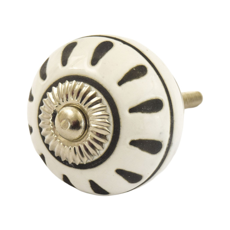 Malovaná porcelánová úchytka na šuplík