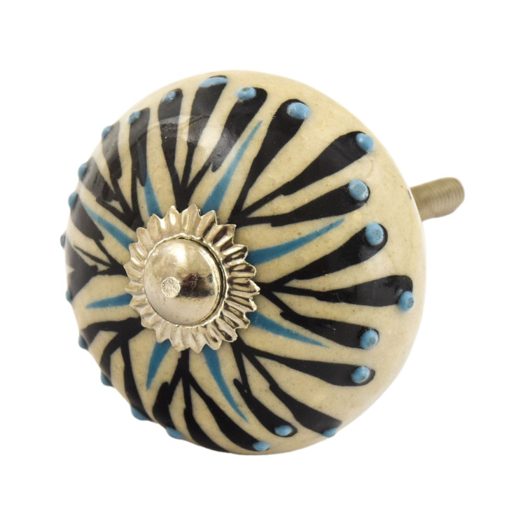Malovaná porcelánová úchytka na šuplík