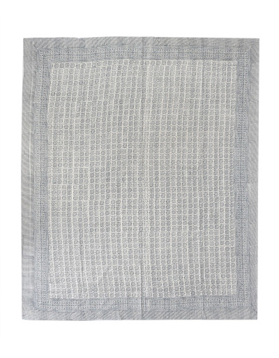 Přehoz na postel, dvojitý, prošívaný, ruční tisk, 224x254cm