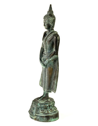 Narozeninový Buddha, neděle, bronzová patina, 36cm